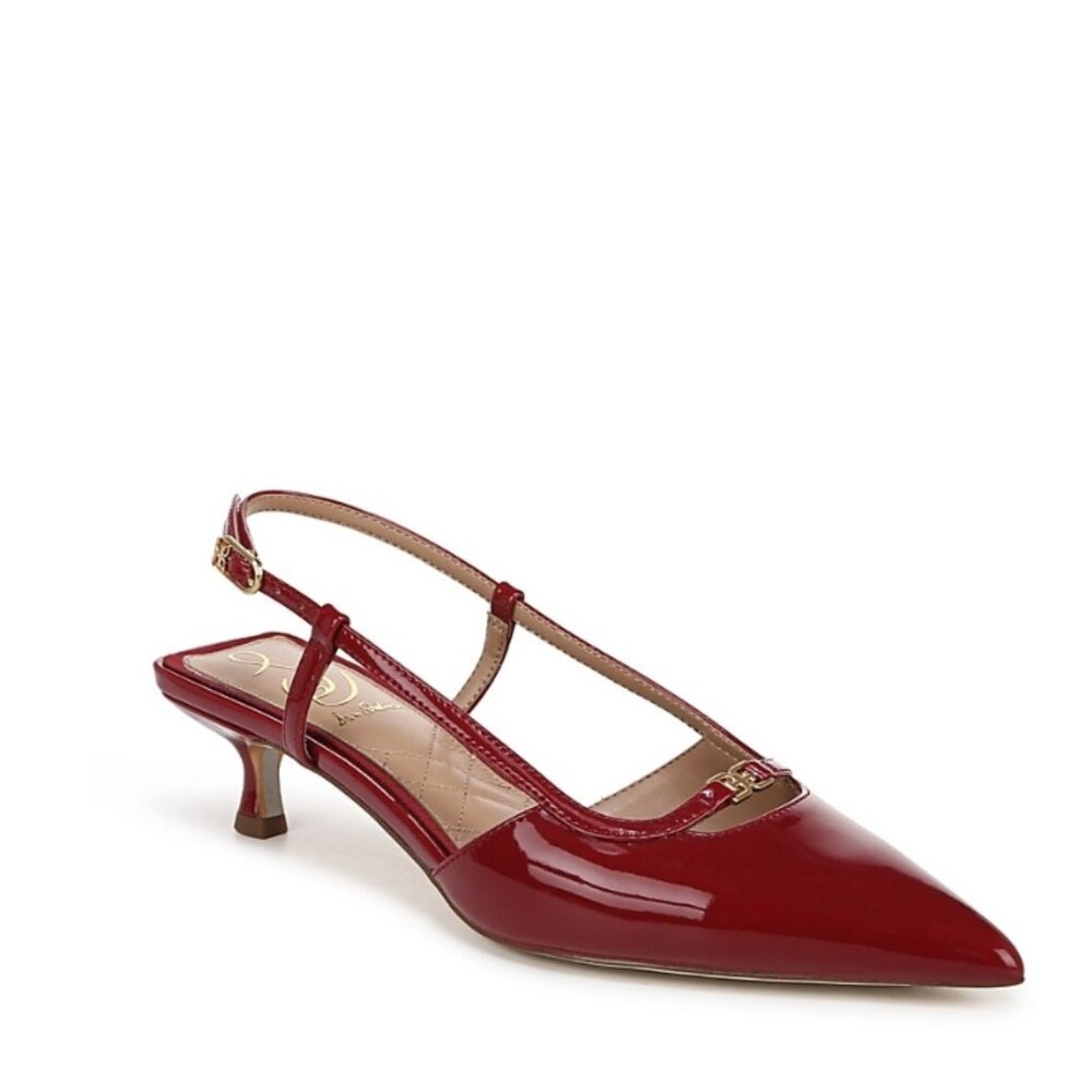 Sam Edelman Toni Women's 1-2 Inch Heel Shoes Deep Scarlet : 6 M, Synthetic